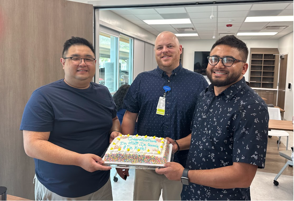 Residents celebrating didactics